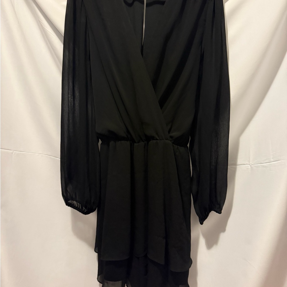 Express Black Long Sleeve Romper